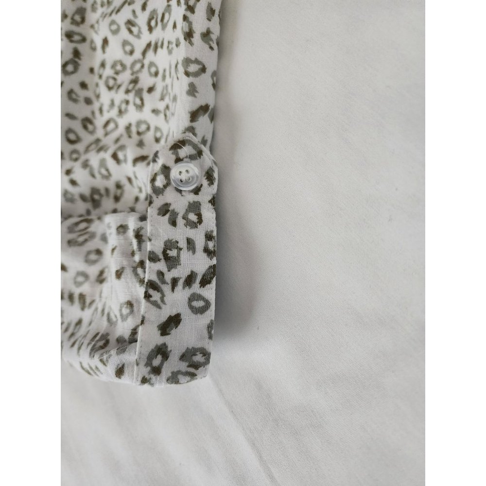 Cloth & Stone By Anthropologie Women's Leopard Print Long Sleeve Shirt Size XS - Picture 12 of 14